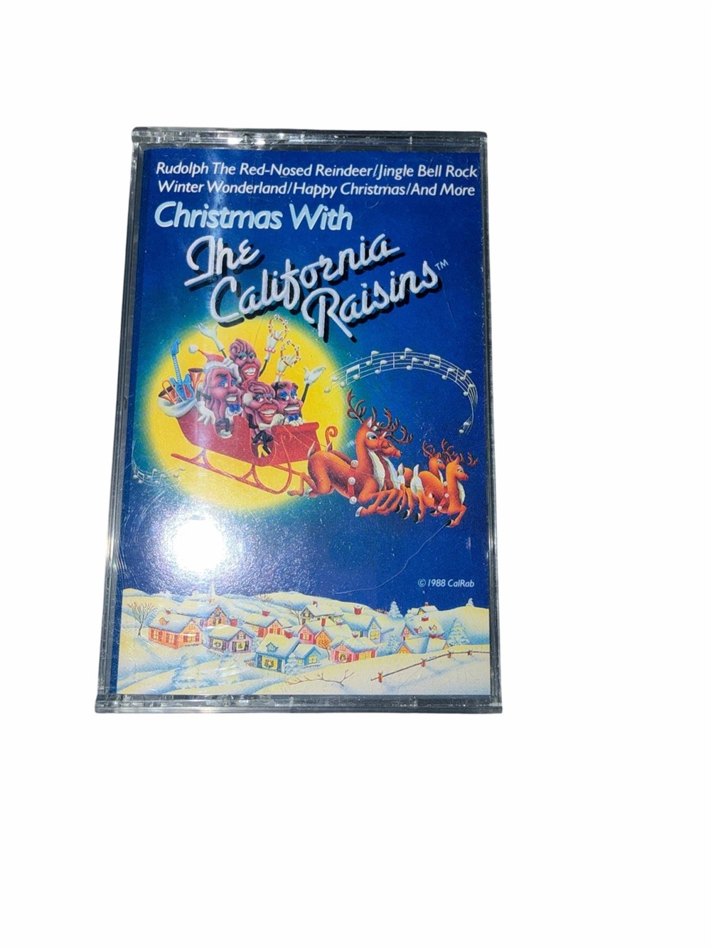 Vintage Christmas With The California Raisins Cassette